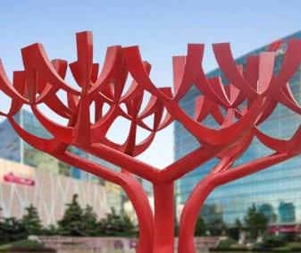 不锈钢雕塑里的一类新造型“树形”不锈钢雕塑