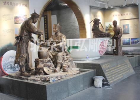 北京雕塑厂告诉你：博物馆雕塑在使用玻璃钢雕塑做展馆场景复原的办法